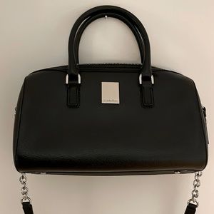 Calvin Klein black leather handbag